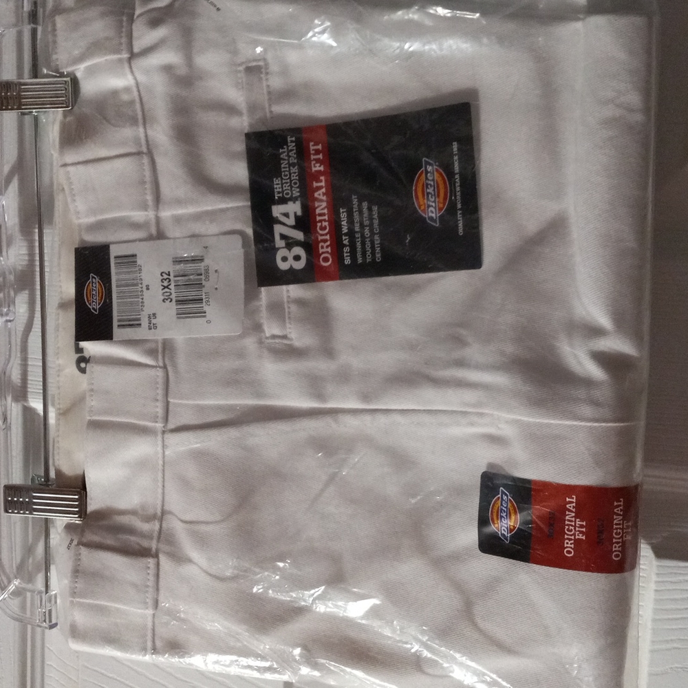 Men's Dickies pants white NWT